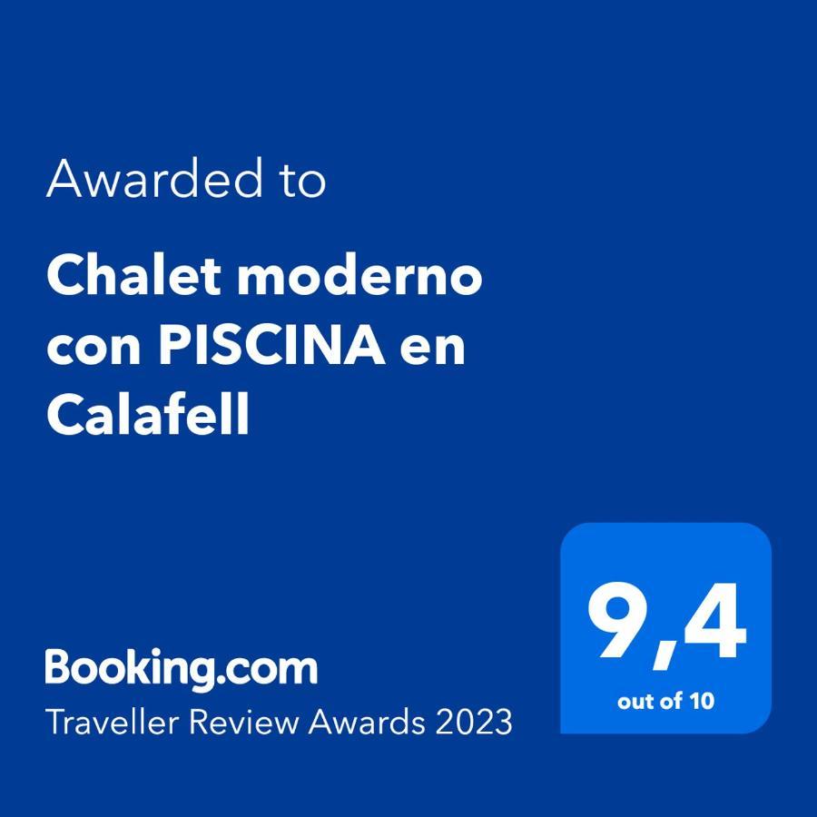 Chalet Moderno Con Piscina En Calafell 빌라 외부 사진